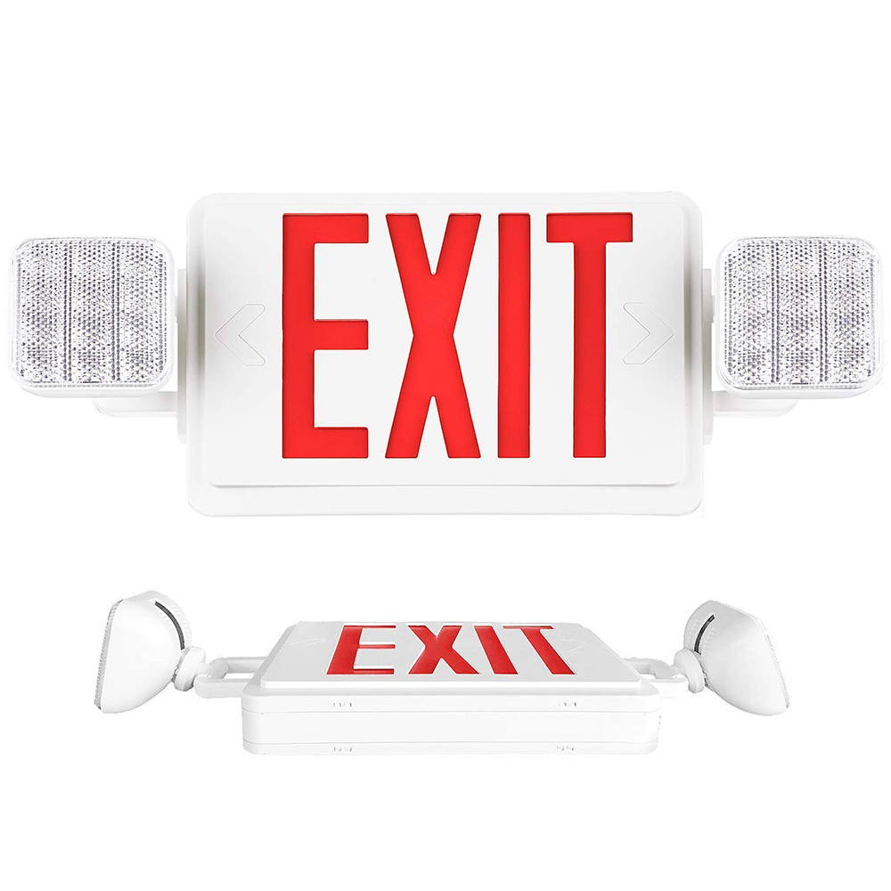 Exit Sign with EmeRed Emergency Exit Lights with Battery Backup - 1 Pac